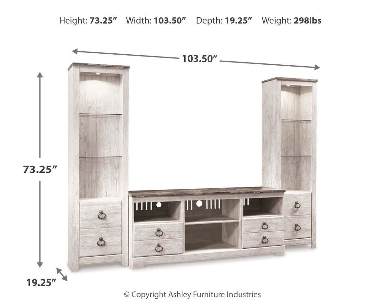 Willowton - Entertainment Center With Fireplace Option