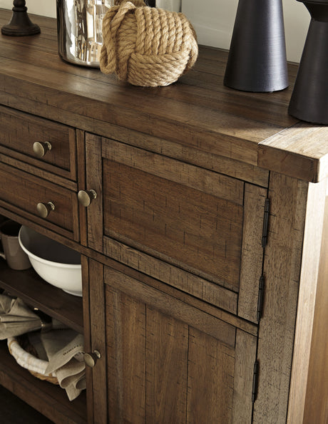 Moriville - Grayish Brown - Dining Room Server by Signature Design by Ashley® | Bel Furniture