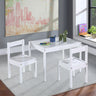 Della - 3-Piece Solid Wood Kids Table & Two Chair Set White by Simple Living | Bel Furniture