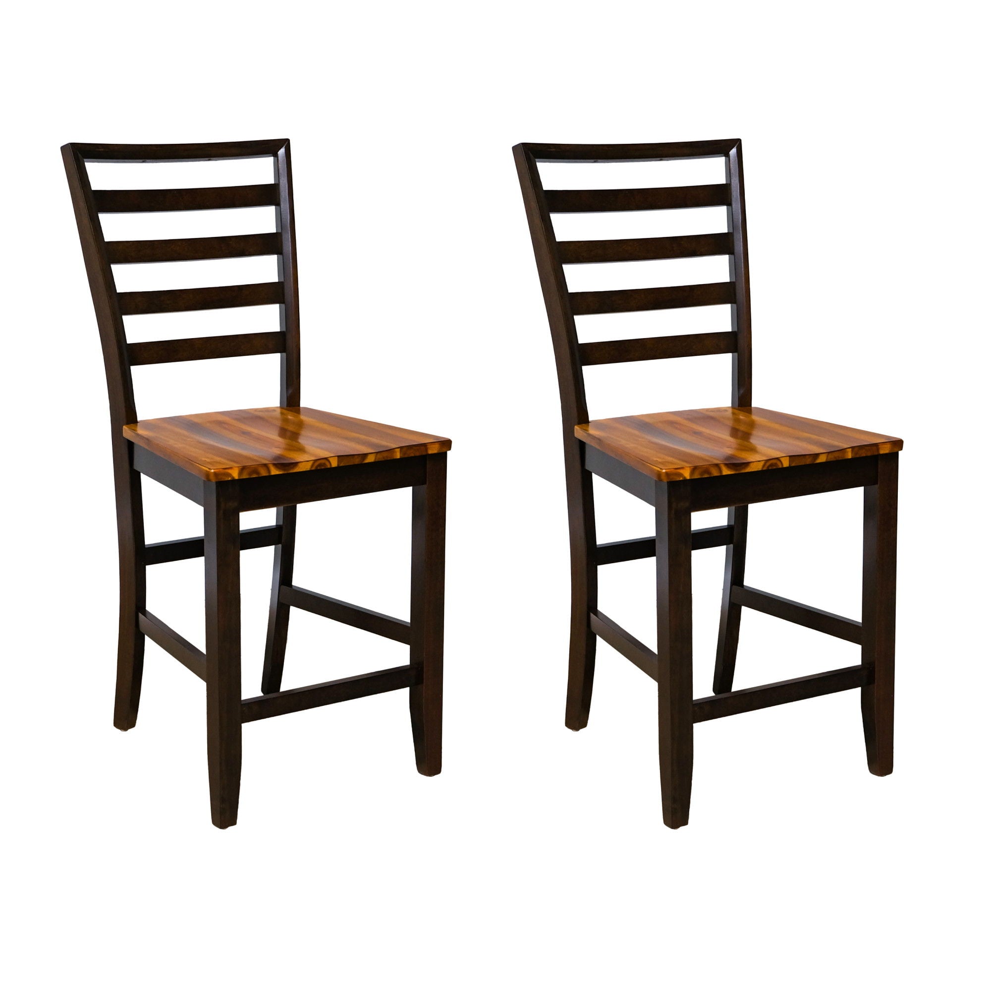 Timberline - Ladderback Barstools (Set of 2) - Brown