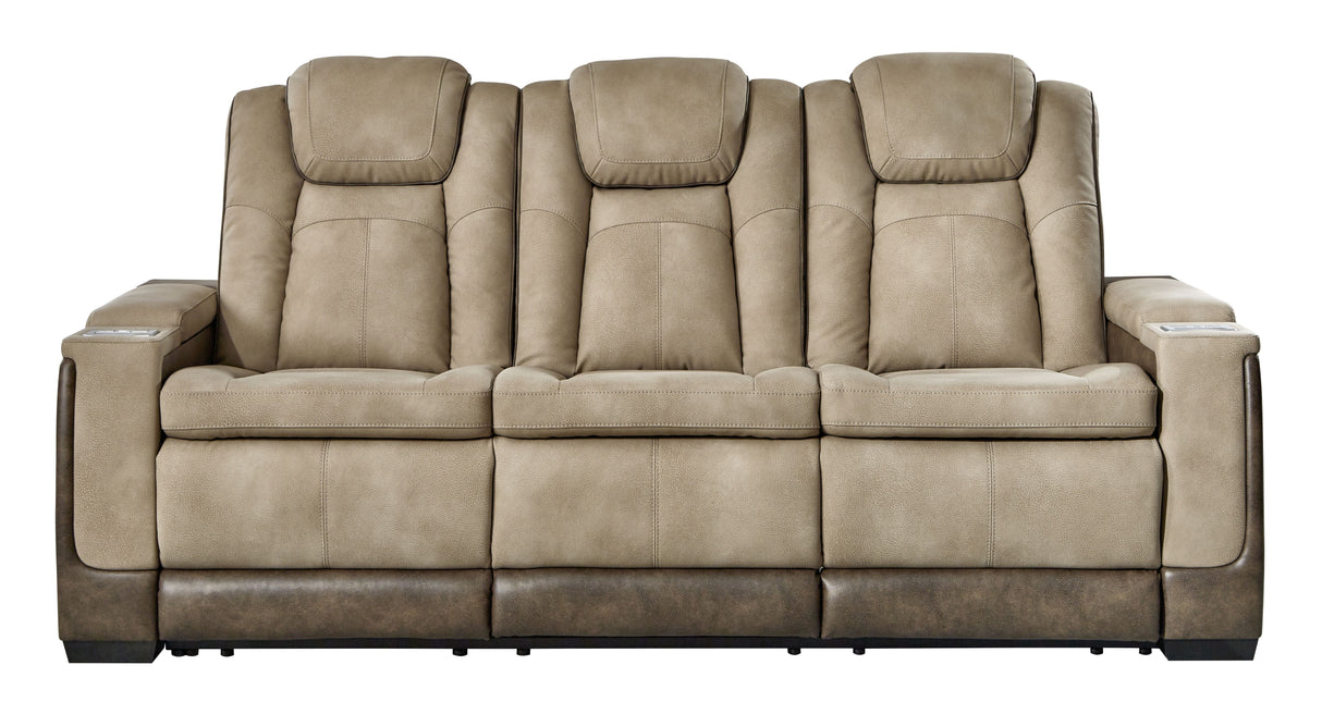Next-Gen Durapella - Power Reclining Sofa Beige by Signature Design by Ashley® | Bel Furniture
