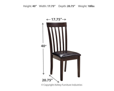 Hammis - Dark Brown - Dining UPH Side Chair (Set of 2) by Signature Design by Ashley® | Bel Furniture