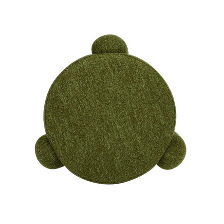 Hugo - Round Fully Upholstered Ottoman by Jennifer Taylor Home | Bel Furniture