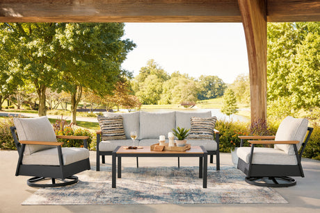 Carmel Highlands - Sofa, Chairs, Table Set (Set of 4) - Dark Brown - view 8