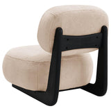 Duffie - Upholstered Armless Accent Chair - Camel by CoasterEveryday | Bel Furniture