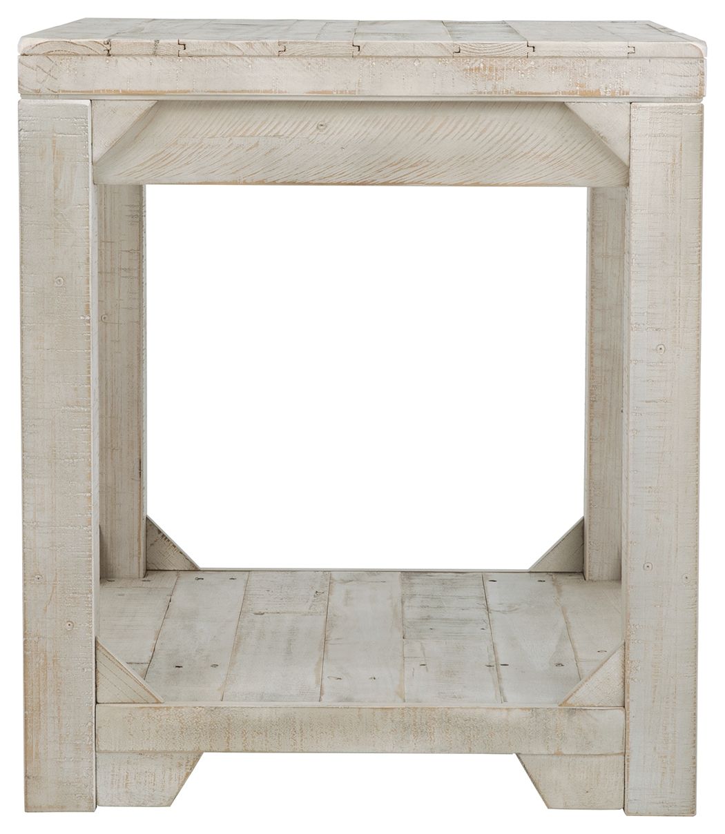 Fregine - Whitewash - Rectangular End Table by Signature Design by Ashley® | Bel Furniture