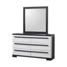 Remington - Dresser & Mirror White by Crown Mark | Bel Furniture
