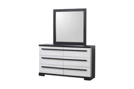 Remington - Dresser & Mirror White by Crown Mark | Bel Furniture