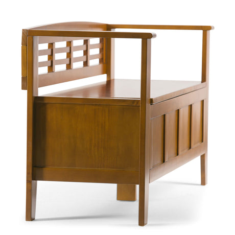 Adams - Entryway Storage Bench Handcrafted by Simpli-Home | Bel Furniture