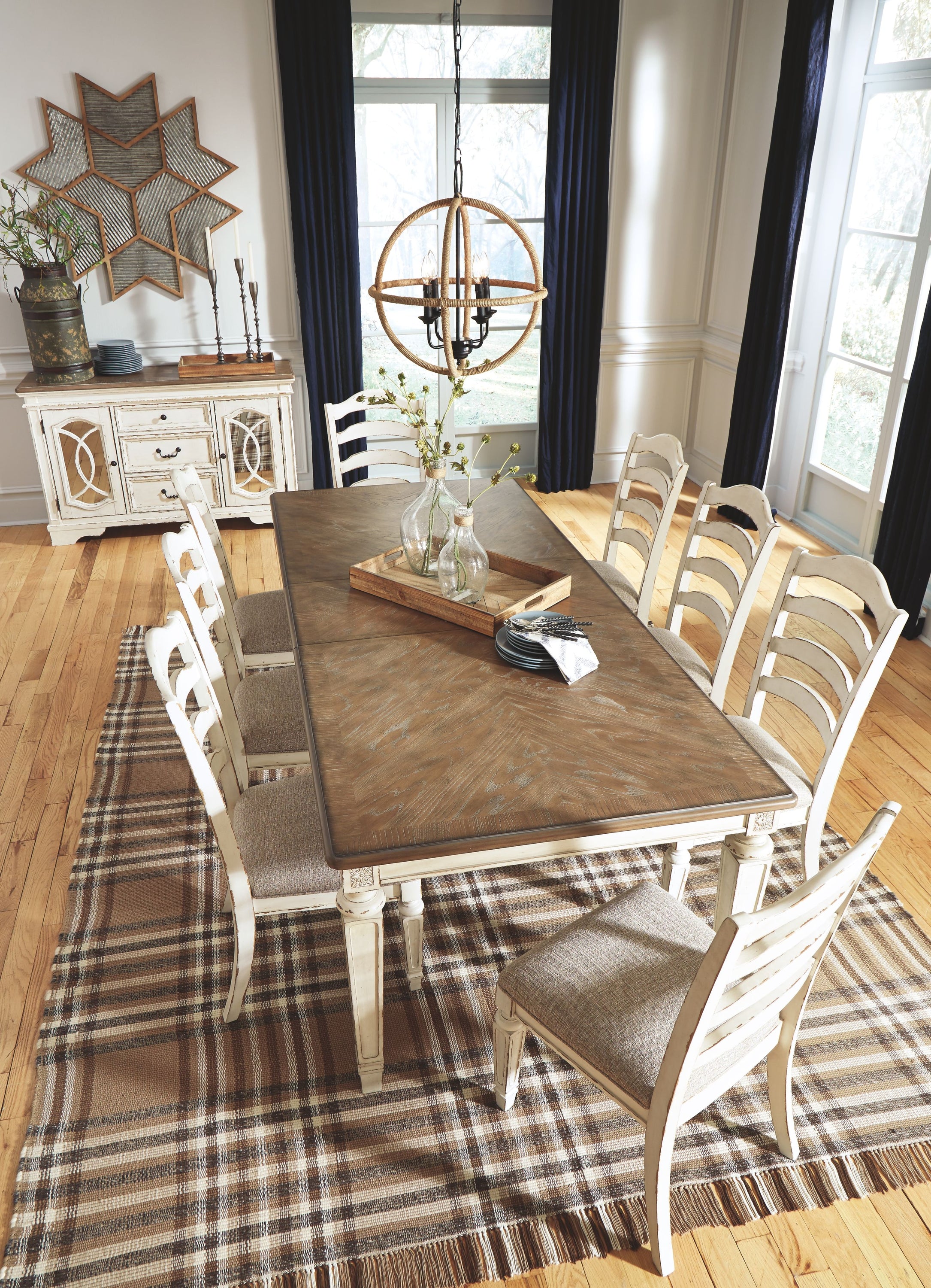 Realyn - Chipped White - Rectangular Dining Room Extension Table