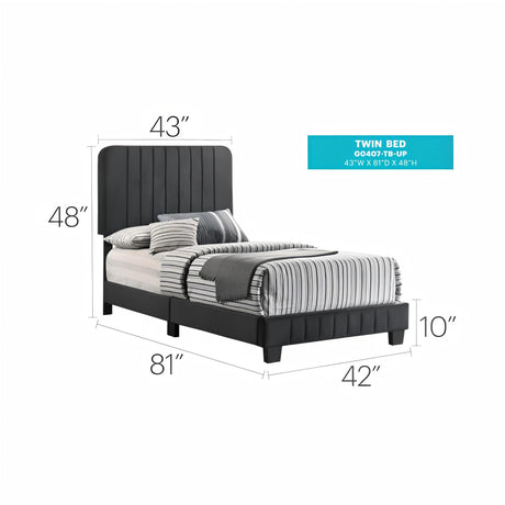 Channel Tufted Bed - view 55