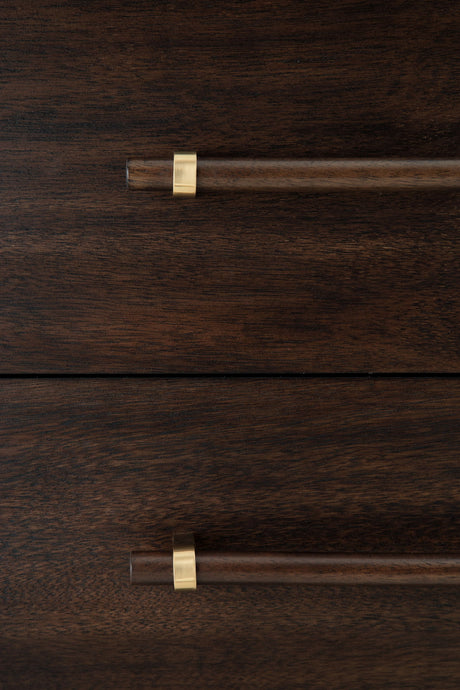Dantenton - Five Drawer Chest - Merlot - view 5