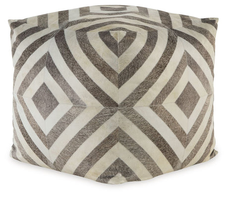 Hartselle - Brown - Pouf by Signature Design by Ashley® | Bel Furniture