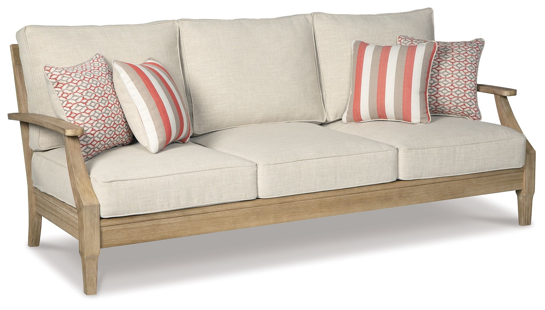 Clare View - Beige - Sofa with Cushion - Sofas by Signature Design by