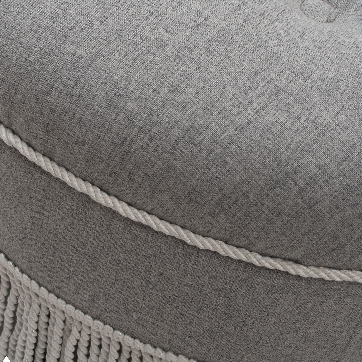 Yolanda - Round Upholstered Accent Ottoman by Jennifer Taylor Home | Bel Furniture