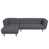 Addison - L Shape Sectional Sofa Tufted