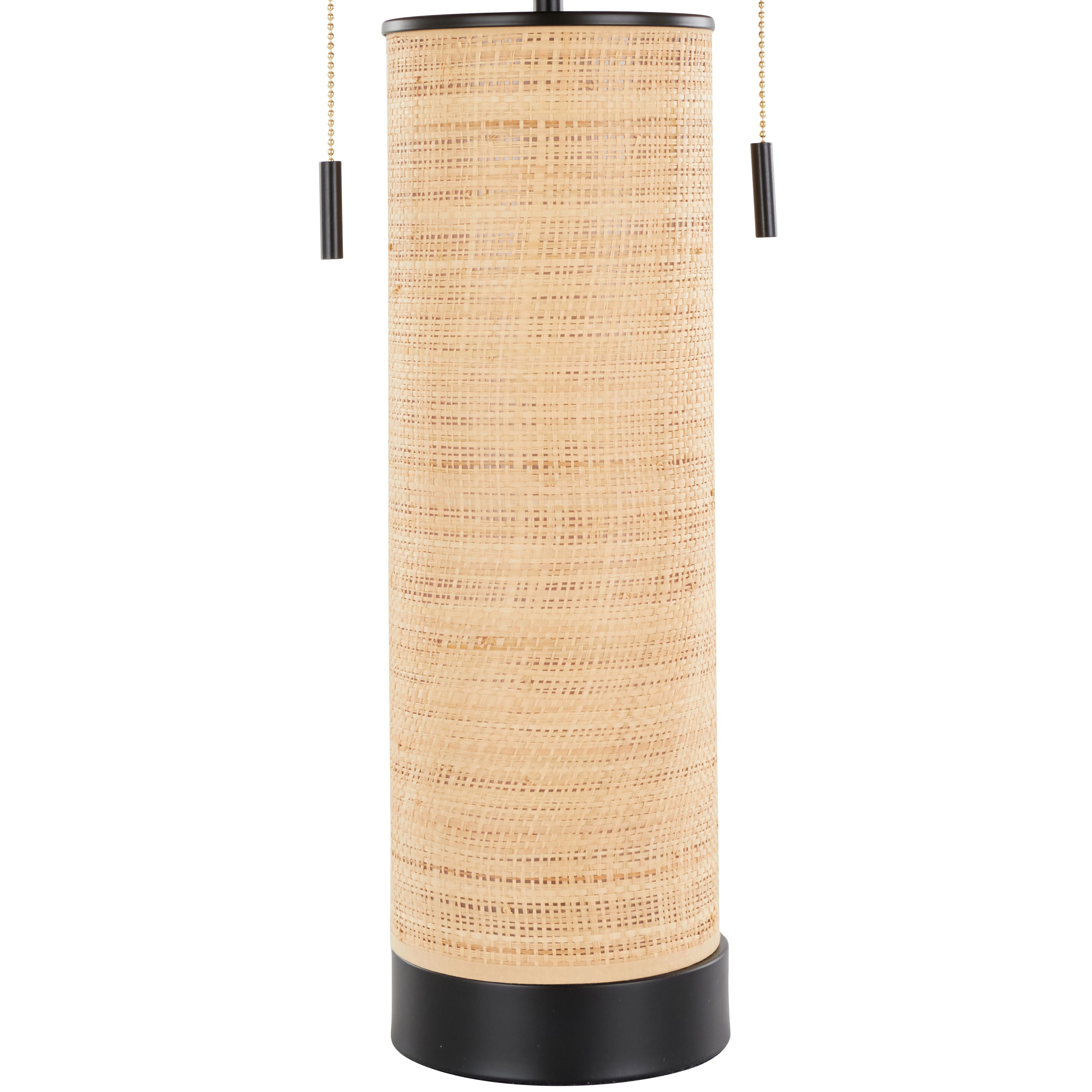 Cylinder - Rattan Contemporary Rattan Table Lamp