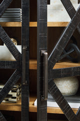 Christop - Accent Cabinet - Black / Brown