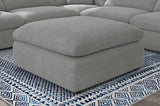 Raleigh - Boucle Upholstered Ottoman - Gray by Coaster Fine Furniture | Bel Furniture
