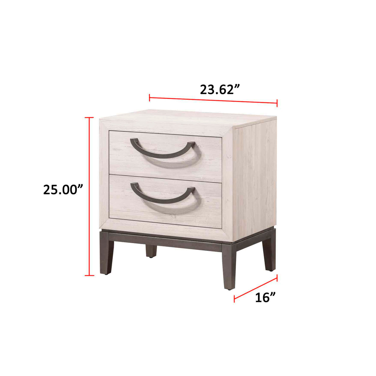 Veda - Nightstand - Beige by Crown Mark | Bel Furniture