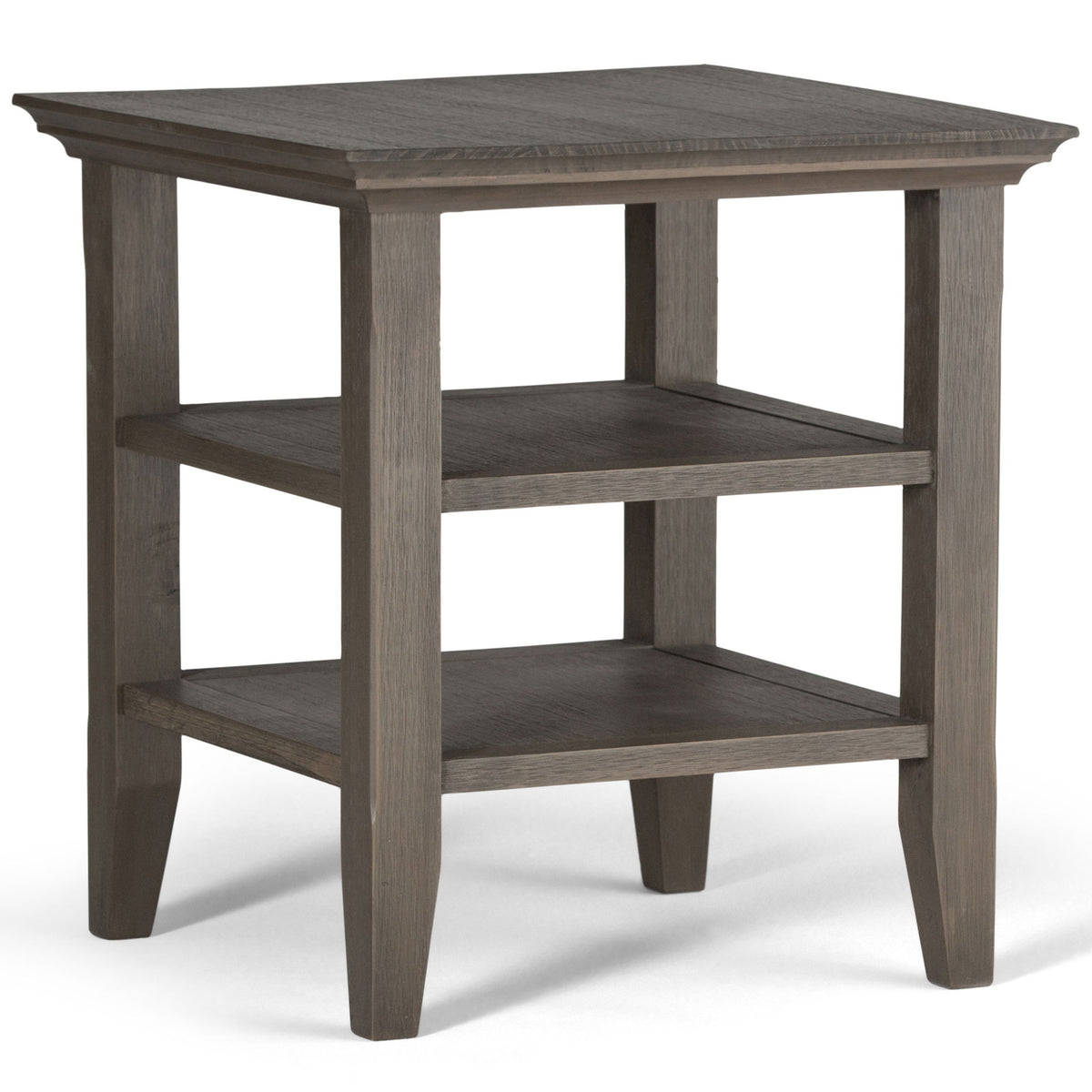 Acadian - Handcrafted End Table Dark Gray by Simpli-Home | Bel Furniture