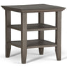 Acadian - Handcrafted End Table Dark Gray by Simpli-Home | Bel Furniture