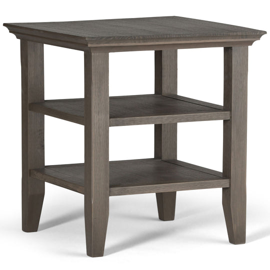 Acadian - Handcrafted End Table Dark Gray by Simpli-Home | Bel Furniture