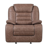 Lucius - Glider Recliner With Manual Recline - Brown