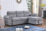 Ashton - Reversible Sleeper Sectional Sofa Chaise by Lilola Home | Bel Furniture
