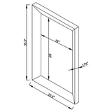 Pinciotti - Beveled Frame Wall Mirror - Silver by CoasterEveryday | Bel Furniture