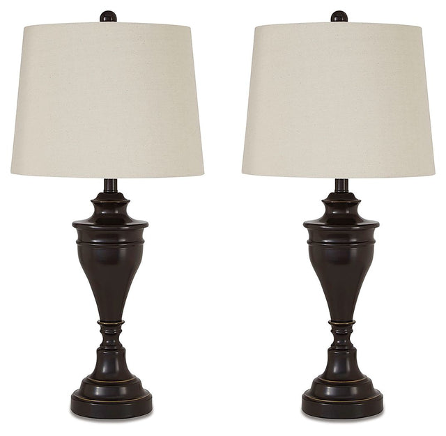 Darlita - Table Lamp (Set of 2) Bronze 2 Pieces by Signature Design by Ashley® | Bel Furniture