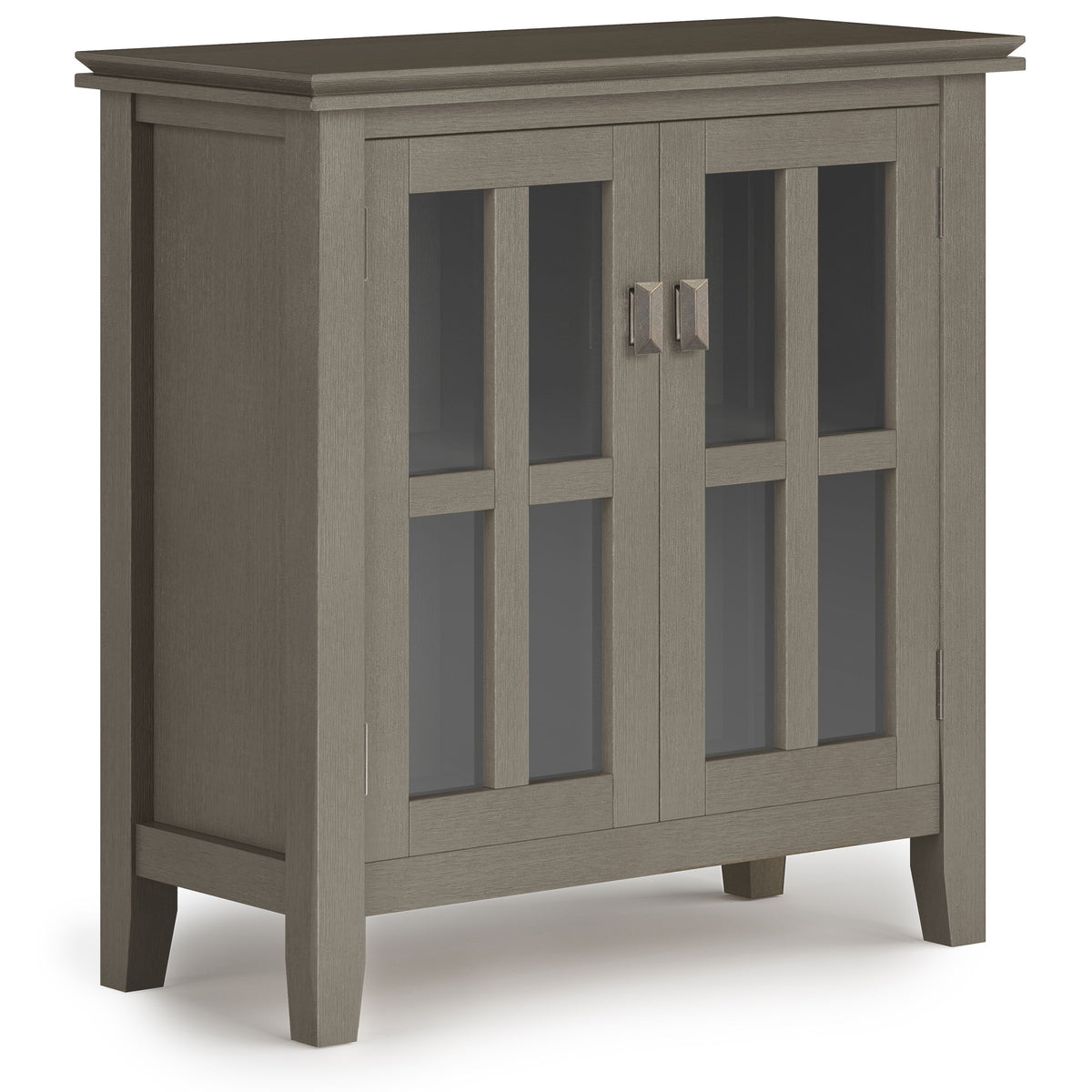 Artisan - Handcrafted Low Storage Cabinet Dark Gray by Simpli-Home | Bel Furniture
