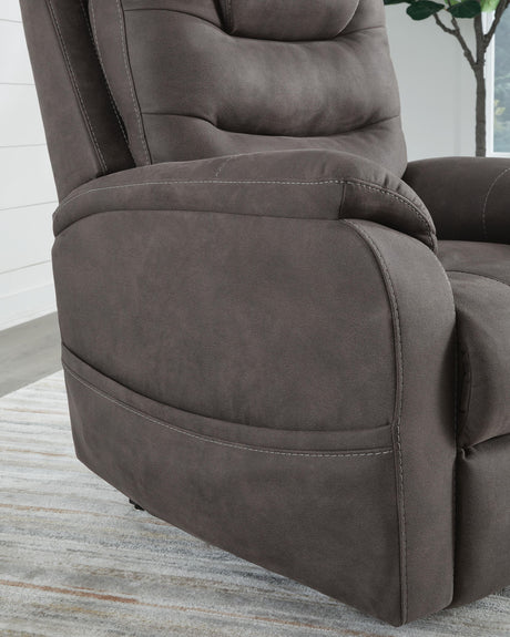 Snowfield - Power Lift Recliner - Gunmetal - view 11