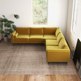Amber - Velvet Corner Sectional Sofa
