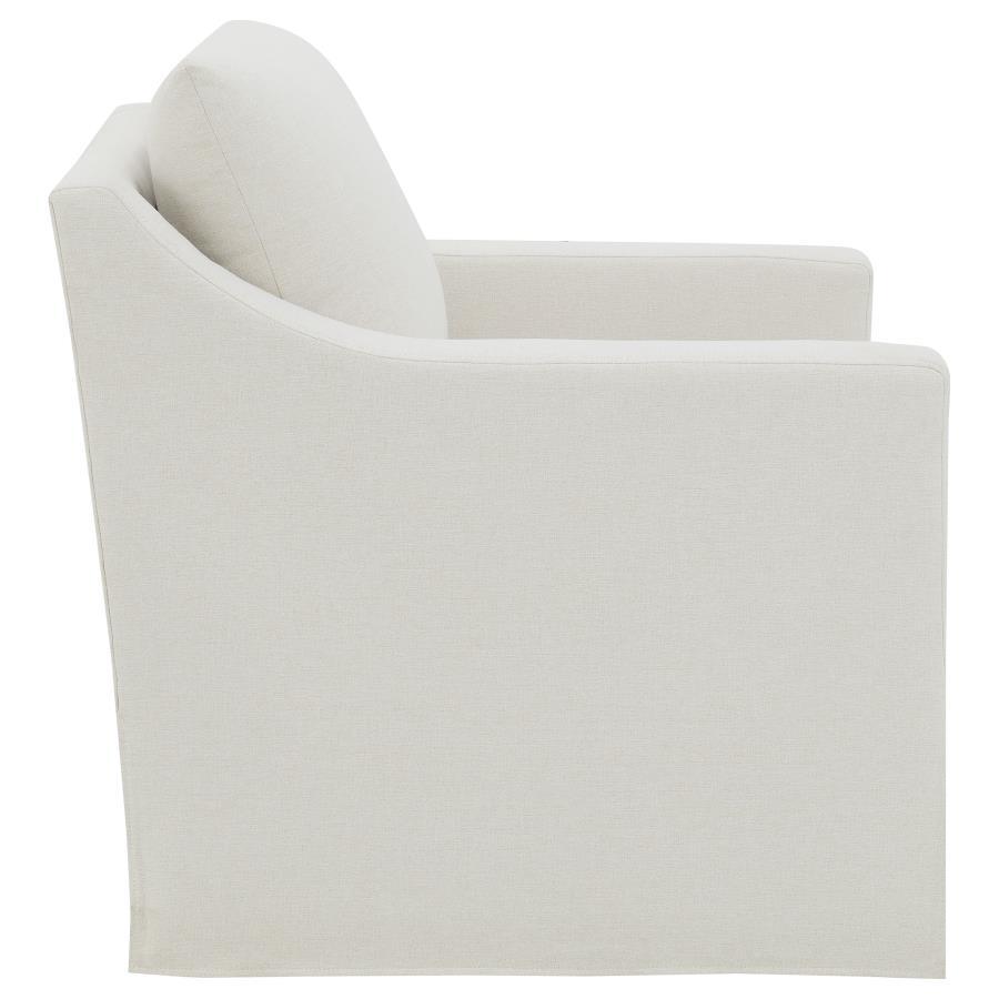 Winter - Upholstered Sloped Arm Accent Swivel Chair by Coaster Fine Furniture | Bel Furniture