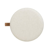 Brandy - Round Upholstered Storage Ottoman With Leather Accent by Jennifer Taylor Home | Bel Furniture