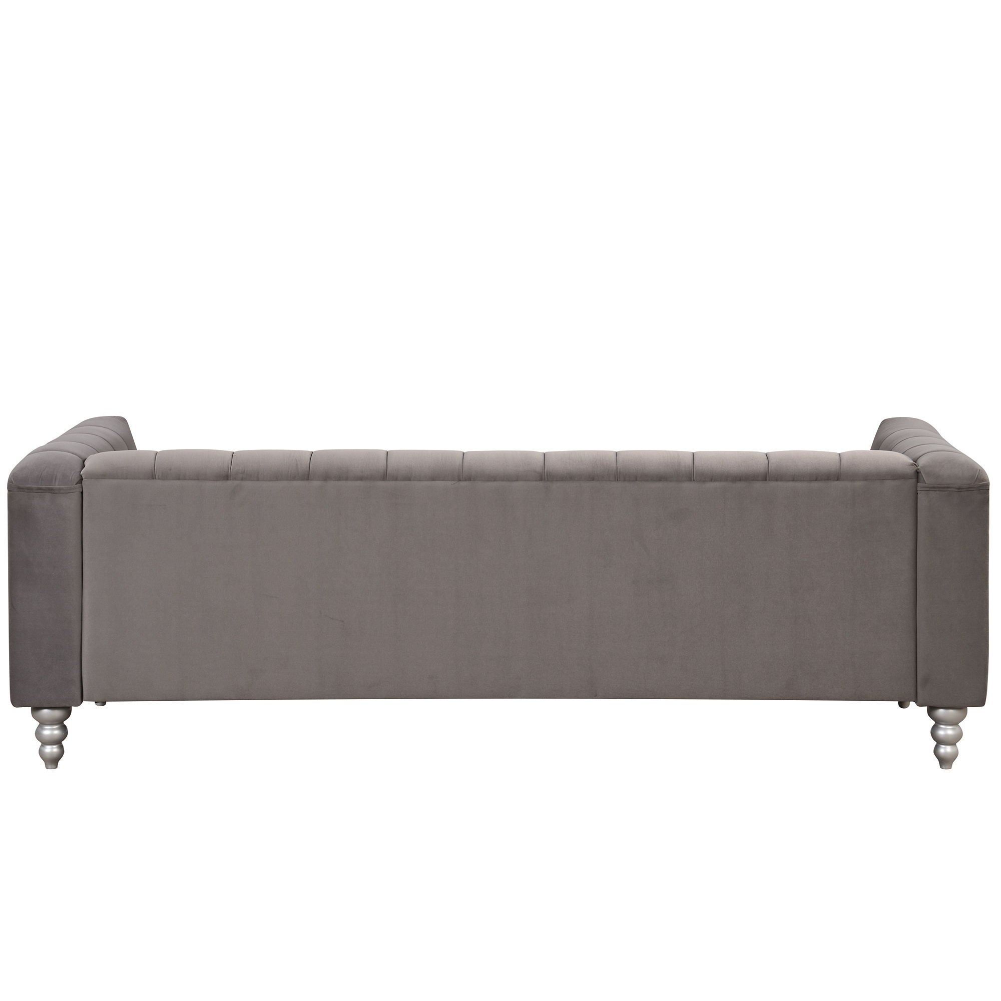 Modern Sofa Dutch Fluff Upholstered Sofa With Solid Wood Legs, Buttoned Tufted Backrest