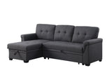 Lucca - Linen Reversible Sleeper Sectional Sofa With Storage Chaise by Lilola Home | Bel Furniture