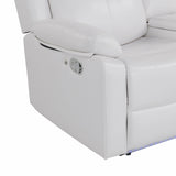 Blanche - Reclining Set With LED Lights, Speaker