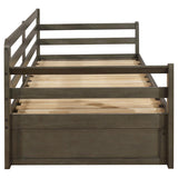 Sorrento - 2-Drawer Twin Long Daybed With Extension Trundle - Gray by CoasterEssence | Bel Furniture