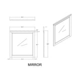 Augusta - Mirror With Sleek Frame, Large Scale Mirror For Dresser - Beige Brown