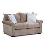 Nadia Mushroom 2-Piece Sofa & Loveseat Set