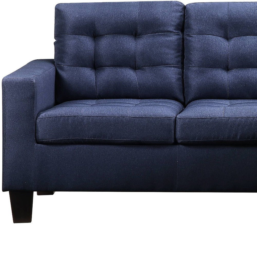 Linen Sofa - Blue