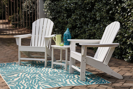 Sundown Treasure - Outdoor Conversation Set White 3 Pc. - Conversation Set by Signature Design by Ashley® | Bel Furniture