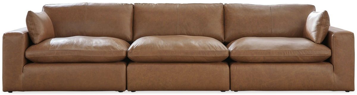 Emilia - Sectional Light Brown 3-Piece Sectional Sofa by Signature Design by Ashley® | Bel Furniture