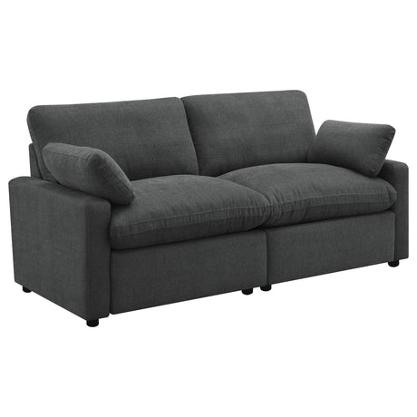 Collins - Modular Power Loveseat Dark Gray by Coaster Fine Furniture | Bel Furniture