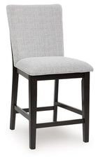 Neymorton - Upholstered Barstool (Set of 2) - Dark Grayish Brown