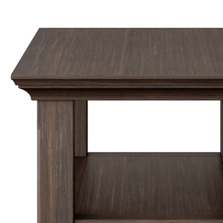 Acadian - Narrow Side Table - Farmhouse Brown by Simpli-Home | Bel Furniture