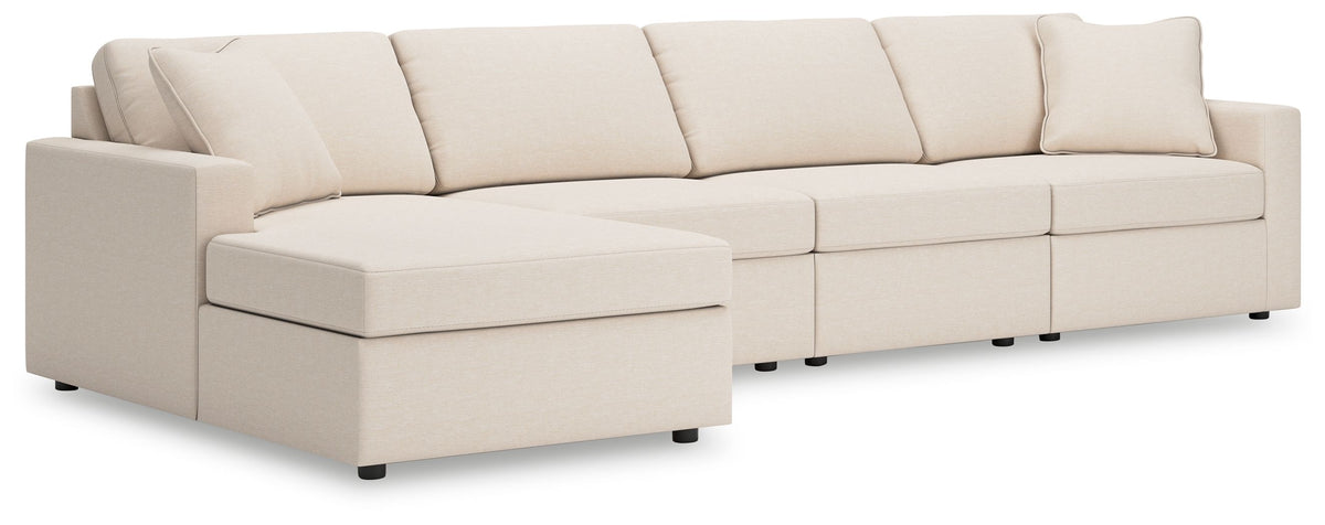 Modmax - Oyster - Sectional White 4 Pc. Sectional With Laf Corner Chaise by Signature Design by Ashley® | Bel Furniture