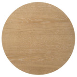 Ottowa - Round Wood Table With Shelf